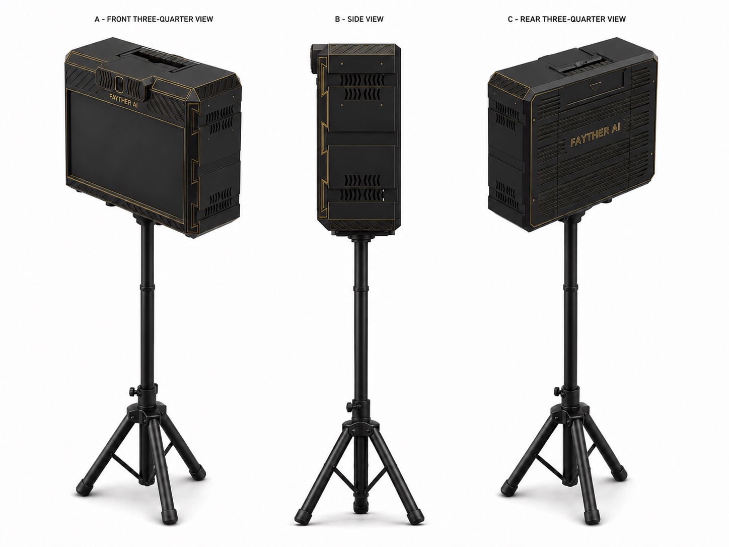 FAYTHER AI machine design reference for discussing a custom photobooth exterior